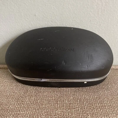 GIORGIO ARMANI ANTEOJOS GAFAS DE SOL GAFAS DURO NEGRO ESTUCHE TELA Foto 1 de 4