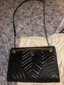 gucci marmont medium black leather