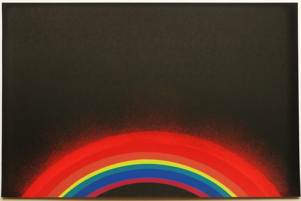 Otto Piene  " Regenbogen Hering " Serigraphie - Siebdruck 1977 - Bild 1 von 1