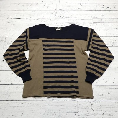 VINTAGE Salvatore Ferragamo Sweater Womens Large Blue Brown Wool Lightweight - Image 1 of 4