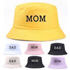 Couple DAD MOM Embroidery Hat Vintage Bucket Hat Outdoor Sports Fisherman Hat