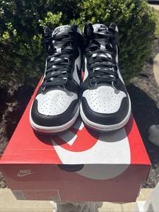 Nike Dunk High Black White Mens Size 9 WMNS 10.5 - Panda - Picture 1 of 7