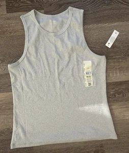 No Boundaries hochgeschlossenes Tanktop ärmellos gerippt grau meliert Damen XL 16-18 - Bild 1 von 4