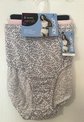 Jockey Classics Size 8 Women's 3-Pack Super Soft Elance Briefs 3 Soft Colors NWT - Image 1 of 4