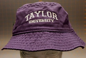 Gorra L/XL Legacy púrpura Taylor University bordada colegial cubo - Imagen 1 de 6