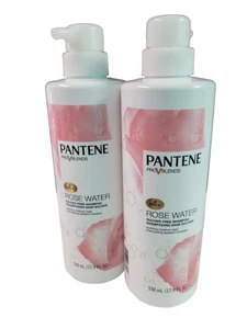 Pantene Pro-V Blends Rose Water Sulfate-Free Moisture Wash Shampoo Lot of 2 - Picture 1 of 2