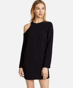 Mini Vestido IRO Paris Breen Corte en un Hombro 36 AU 8 Negro - Imagen 1 de 21
