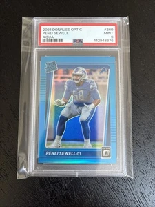 2021 PENEI SEWELL OPTIC AQUA /299 Rookie #260 PSA 9 RC - Foto 1 di 2