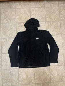 Helly Hansen Rain Jacket Mens XL Black Seven J Helly Tech Waterproof Hiking - Picture 1 of 6