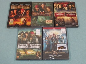 5 DVD Lot: Disney's PIRATES OF THE CARIBBEAN Complete Collection ***BRAND NEW*** - Bild 1 von 21