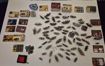 Wizkids Pirates CSG LOT/Collection of Unpunched and punched ships and crew - Image 1 of 4