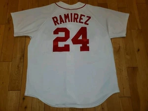Camiseta de colección del equipo de béisbol MLB de los Boston Red Sox Majestic Manny Ramírez XL - Imagen 1 de 15
