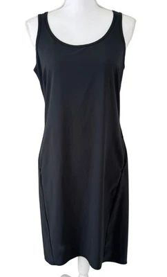 Vestido Columbia para mujer talla pequeña Chill River sin mangas negro informal al aire libre Foto 1 de 4