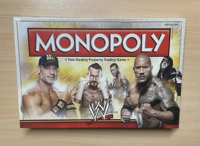 Monopoly WWE Edition Board Game The Rock John Cena 2014 USAopoly Official & NEW! - Image 1 of 4