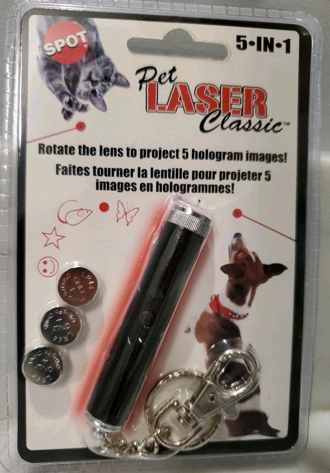 3" Spot Pet Laser Classic Toy 5-in-1 Interactive Cat Dog Toy  - Image 1 of 4