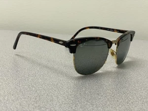RAY BAN SUNGLASSES RB 3016 1145/30 51/21 MATTE TORTOISE CLUBMASTER *FRAME ONLY* - Picture 1 of 21
