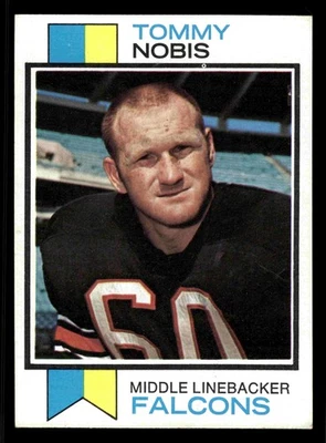 1973 Topps #385 Tommy Nobis - Atlanta Falcons (Low Grade) - Image 1 of 2