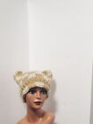 crochet cat Ear beanie handmade 
