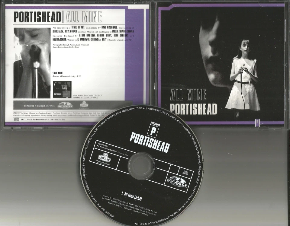 Beth Gibbons PORTISHEAD All Mine 1997 USA PROMO Radio DJ CD single MINT prcd7643 Foto 1 de 1