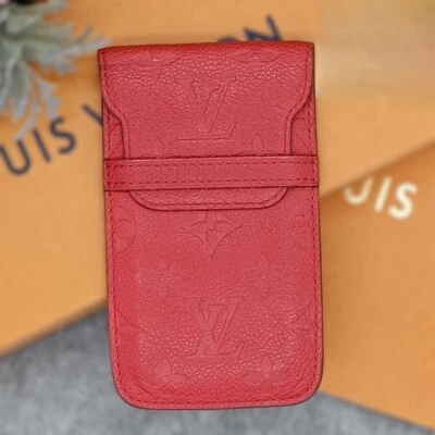 Louis Vuitton Monogram Empreinte Soft Smartphone Case M60376 Orian Red Leather - Image 1 of 4
