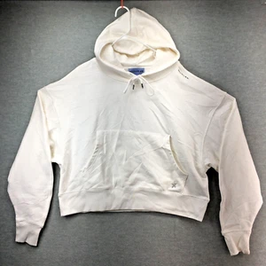 H&M MUGLER X Batwing-Sleeved White Hoodie Sz XXL 2XL - Picture 1 of 8