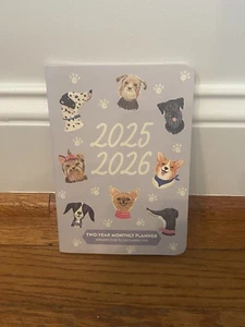 Círculo Naranja 2025 2026 Calendario Planificador Mensual Nuevo Moda Bolsillo Doggone Lindo - Imagen 1 de 3