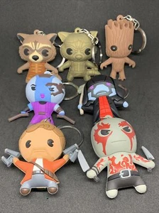 Disney Marvel Guardians Galaxy Monogram Products 3D Figural Keychains Lot of 7 - Picture 1 of 10