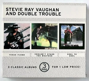 VAUGHAN SR & DOUBLE TROUBLE *VG+* "3 PAK@LOW PRICE" 1998 US EPIC 3CDs - Picture 1 of 5