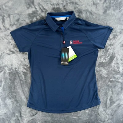 SUNICE Jill Basic Golf Polo Women M PGA Tour Championship Spring Activewear Top - Image 1 of 4