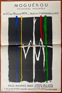 Affiche Exposition MOGUEROU Peintures récentes Saint-Germain-en-Laye 1979 - Picture 1 of 1