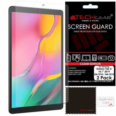 2 Pack TECHGEAR Screen Protectors for Samsung Galaxy Tab A 10.1" 2019 T510 /T515 - Image 1 of 3