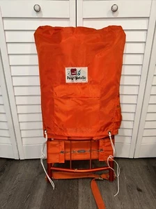 Vintage Hiking Framed Backpack Made In Japan Camping Pearl Metallic Brand - Picture 1 of 24