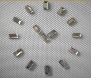 40 Hotfix Strasssteine Strass Formen ca. 2,5x5 mm Rechteck Crystal aufbügeln - Bild 1 von 3