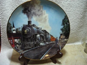 ARTAFFECTS PANAMA LIMITED COLLECTIBLE TRAIN PLATE JIM DENEEN - Picture 1 of 2