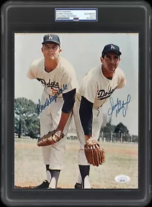 Sandy Koufax & Don Drysdale "World Series Aces" Signed 8x10 Auto Photo PSA & JSA - Picture 1 of 3