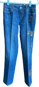 Coldwater Creek Vtg Women's Size 6 Stretch Jeans Embellished Beaded Embroidered - Picture 1 of 9