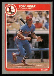 1985 Fleer #226 Tom Herr - Picture 1 of 2