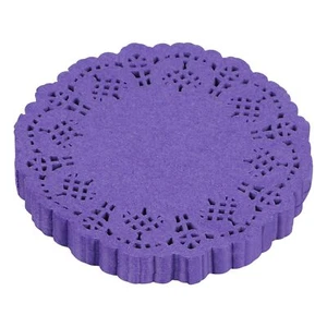 Round Colorful Paper Lace Doilies Wedding Tableware 3.5 inch 100 Pack - Picture 1 of 8