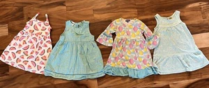 Toddler Girl's Summer  DRESS BUNDLE LOT(4) Sz 4T  4-5 OshKosh Old Navy + - Picture 1 of 7