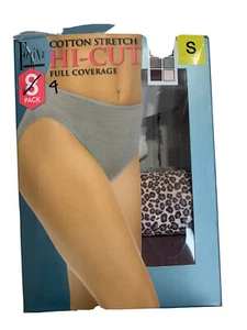 Paquete de 4 bragas modales de corte alto Felina S algodón elástico cobertura completa calzoncillos - Imagen 1 de 2