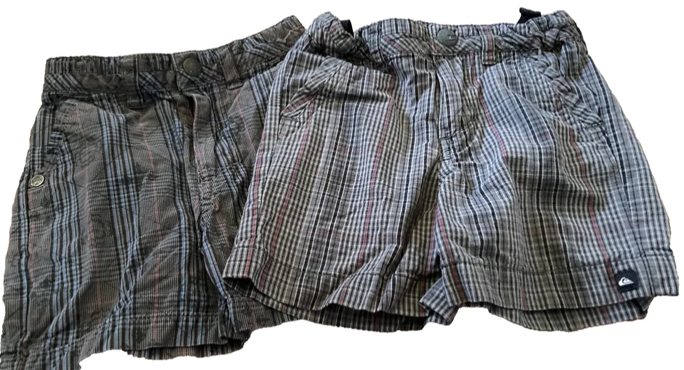 Quiksilver Plaid Adjustable Waisted Shorts Infant Size 12 Months - Image 1 of 4