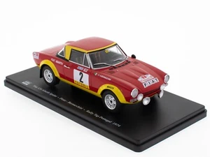 Fiat 124 Abarth Spider Pinto Rally Portugal 1974- 1:24 coche modelo Hachette WRC529 - Imagen 1 de 8