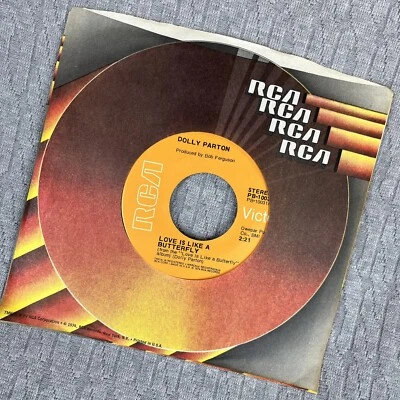Vintage 45 RPM record Dolly Parton RCA records 1974 country rhythm and blues - Image 1 of 4