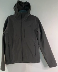The North Face Men's Small Gray Softshell Jacket Fleece Lined Hooded Outdoor Coa - Picture 1 of 10