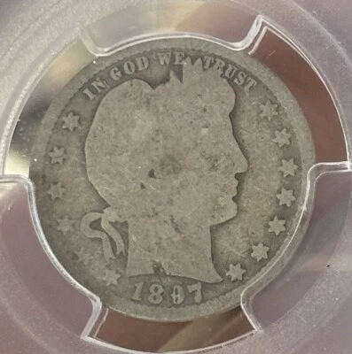 1897 S Barber Quarter | PCGS AG03 | Better Date - Image 1 of 4