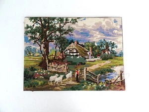 "Tapiz completo cabaña de campo paisaje Twilleys 19"" X 14""" - Imagen 1 de 5
