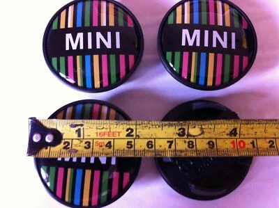 4x 54mm MINI Auto Emblem Radmitte Radkappen für JCW S One Countryman R50 R55 R56 - Image 1 of 4