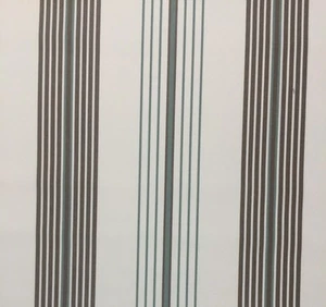 BALLARD SUZANNE KASLER SANTA MONICA STRIPE TAUPE SPA SUNBRELLA FABRIC BY YARD - Picture 1 of 4