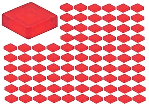 ☀️Lego Trans-Rot 1x1 Glatte Fliesenplatte x100 Teil Stück Großpackung Posten Legos - Bild 1 von 2