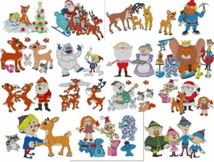 100+ Xmas Machine Embroidery Designs Rudolph Reindeer Santa Mis-fit Toys Elves - Picture 1 of 24